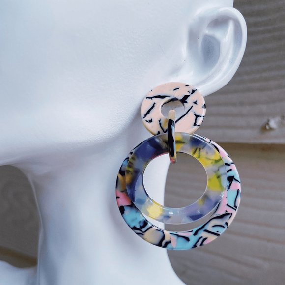 Lele Sadoughi Jewelry - Lele Sadoughi Banded Hoop Earrings